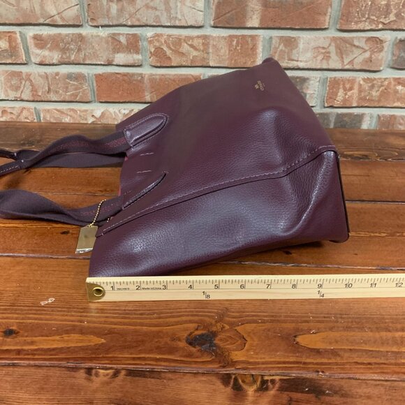 Coach Raspberry 58660 Derby Women's Large Shoulder Tote Bag GUC - Picture 12 of 13